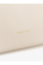 Alexander McQueen Women's Birdee Large Leather Shoulder Bag White, view 5