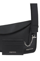 Alexander McQueen Women's Card Holder Sling Black, view 2