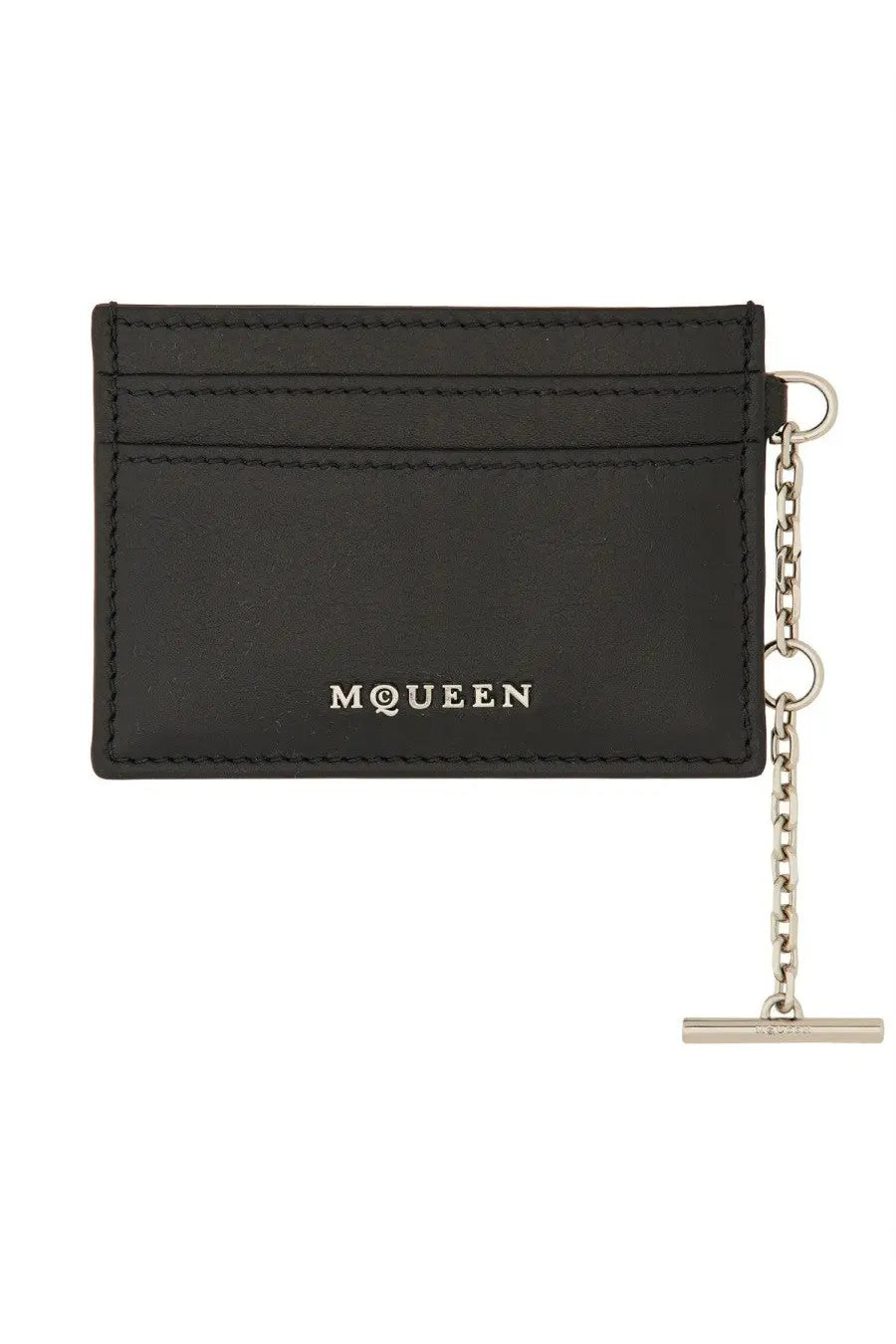 Alexander McQueen Women's Card Holder Sling Black, view 4