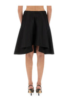 Alexander McQueen Women's Flared Midi Skirt Black, view 3