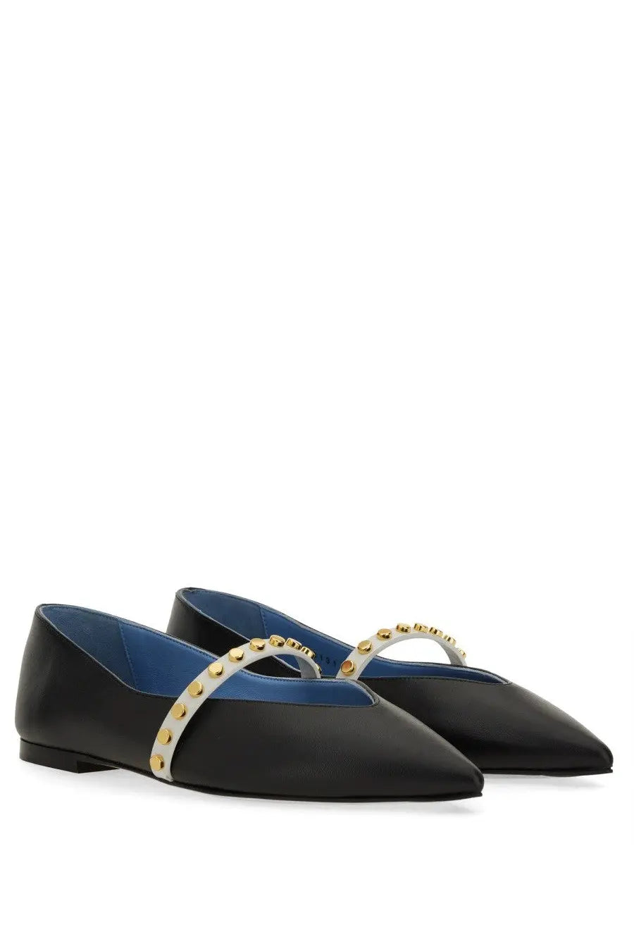 Alexander McQueen Women's Leather Ballet Flats Black, view 2