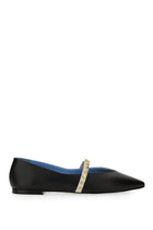 Alexander McQueen Women's Leather Ballet Flats Black