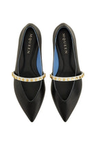 Alexander McQueen Women's Leather Ballet Flats Black, view 5