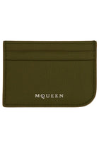 Alexander McQueen Women's Leather Card Holder Green