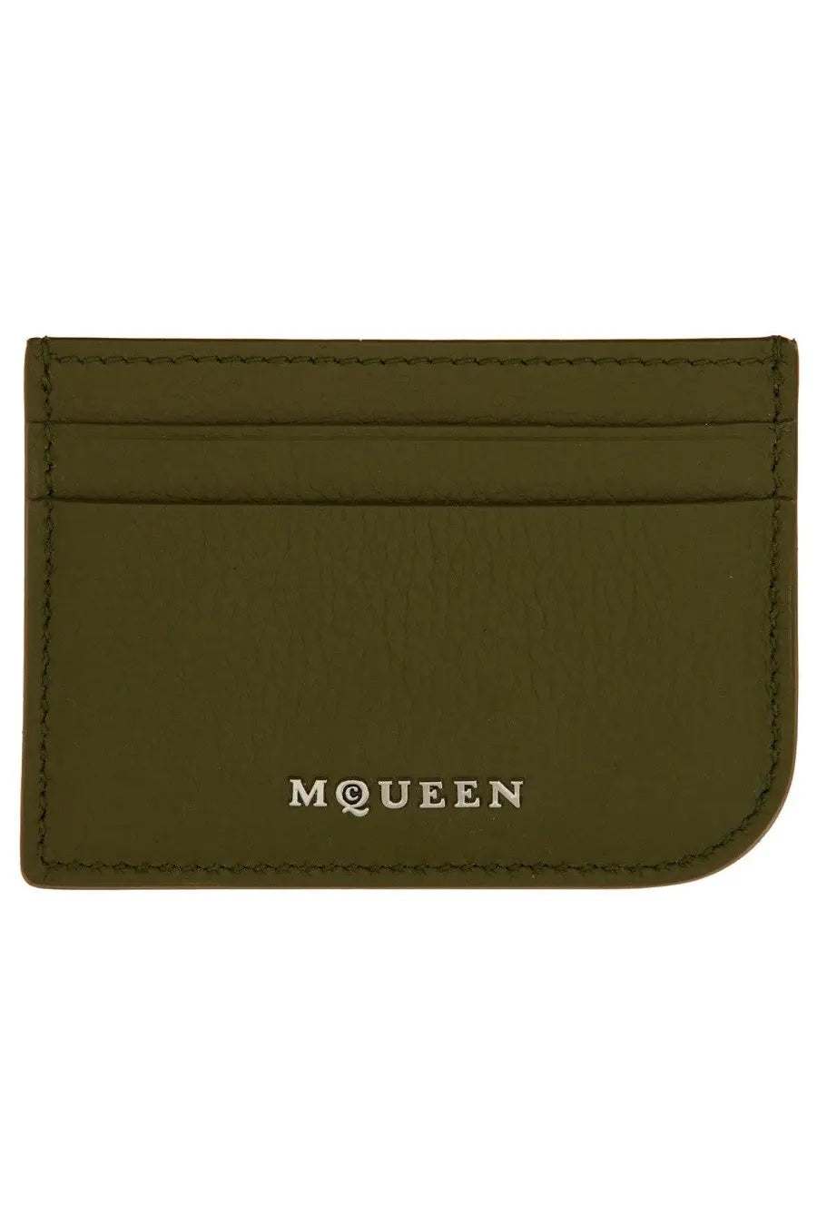 Alexander McQueen Women's Leather Card Holder Green