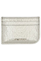 Alexander McQueen Women's Leather Card Holder Silver