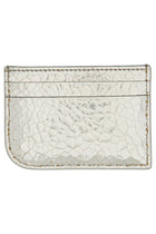 Alexander McQueen Women's Leather Card Holder Silver, view 2