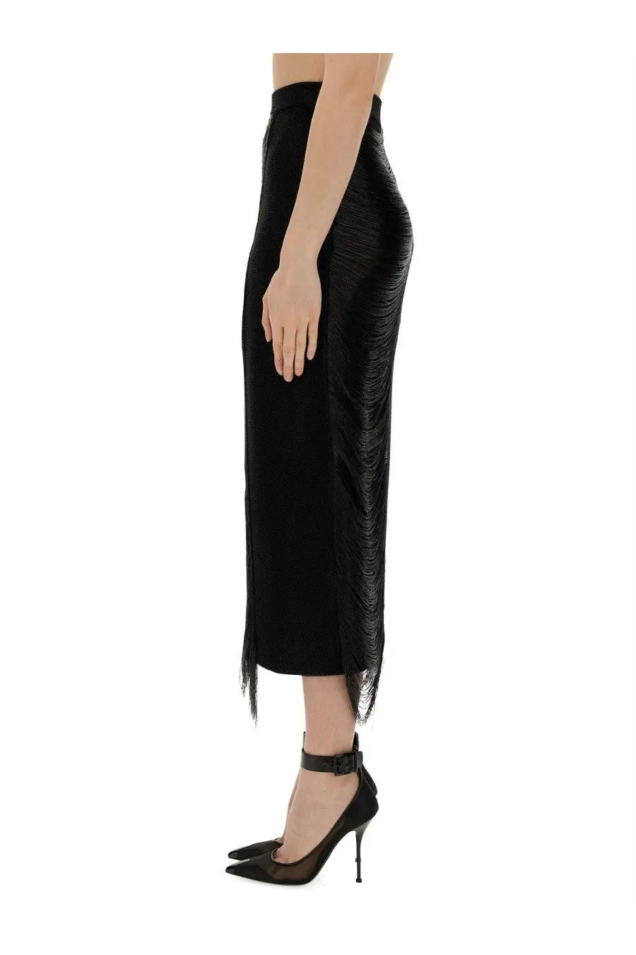 Alexander McQueen Women's Long Skirt Black, view 4