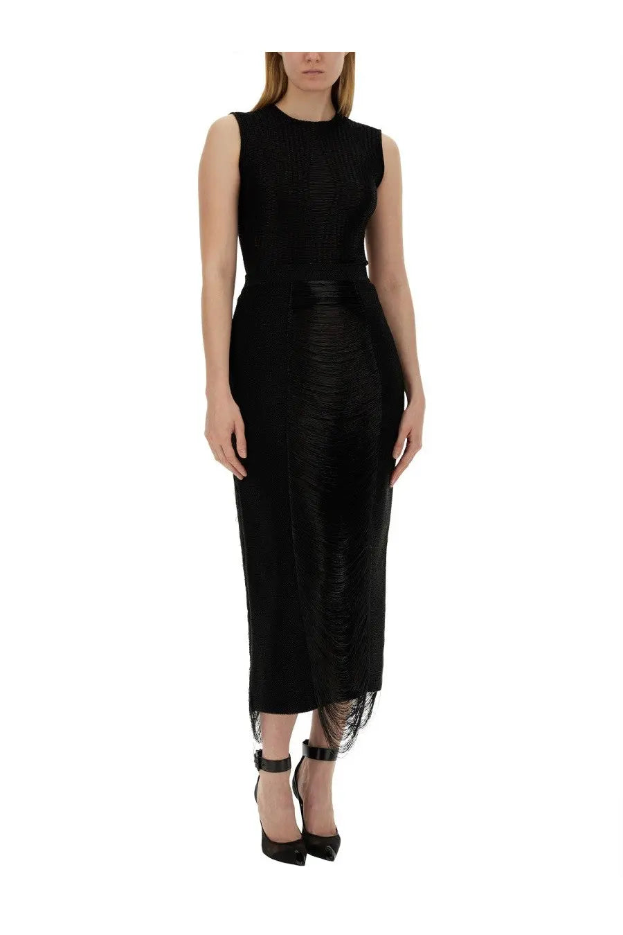 Alexander McQueen Women's Long Skirt Black, view 2
