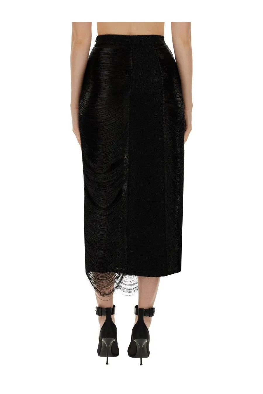 Alexander McQueen Women's Long Skirt Black, view 3
