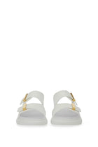 Alexander McQueen Women's Oversize Hybrid Sandal White, view 6
