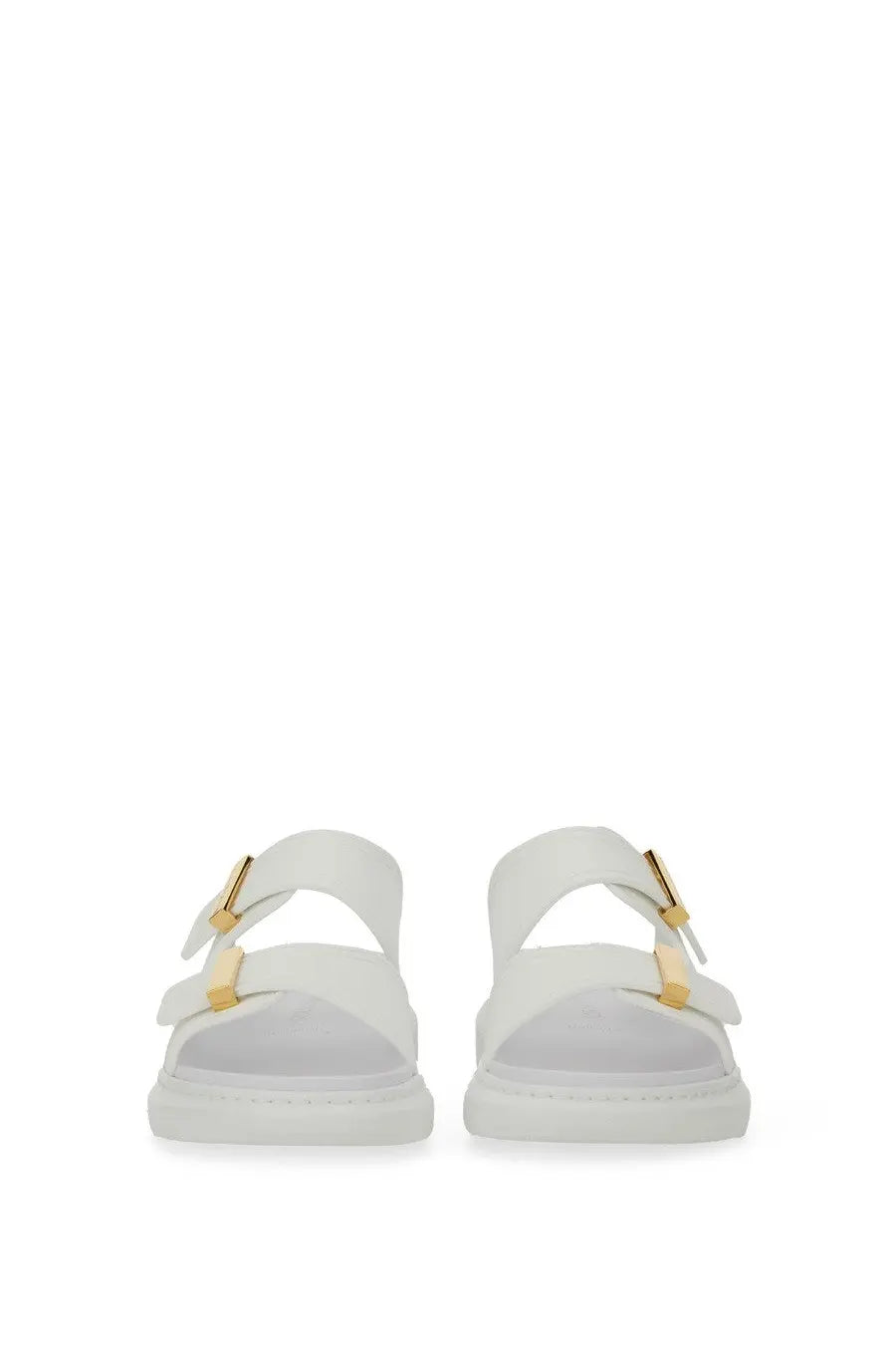 Alexander McQueen Women's Oversize Hybrid Sandal White, view 6
