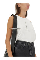 Alexander McQueen Women's Ribbed Tank Top White, view 4