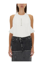 Alexander McQueen Women's Ribbed Tank Top White