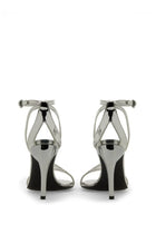 Alexander McQueen Women's Sandal Armadillo Silver, view 3