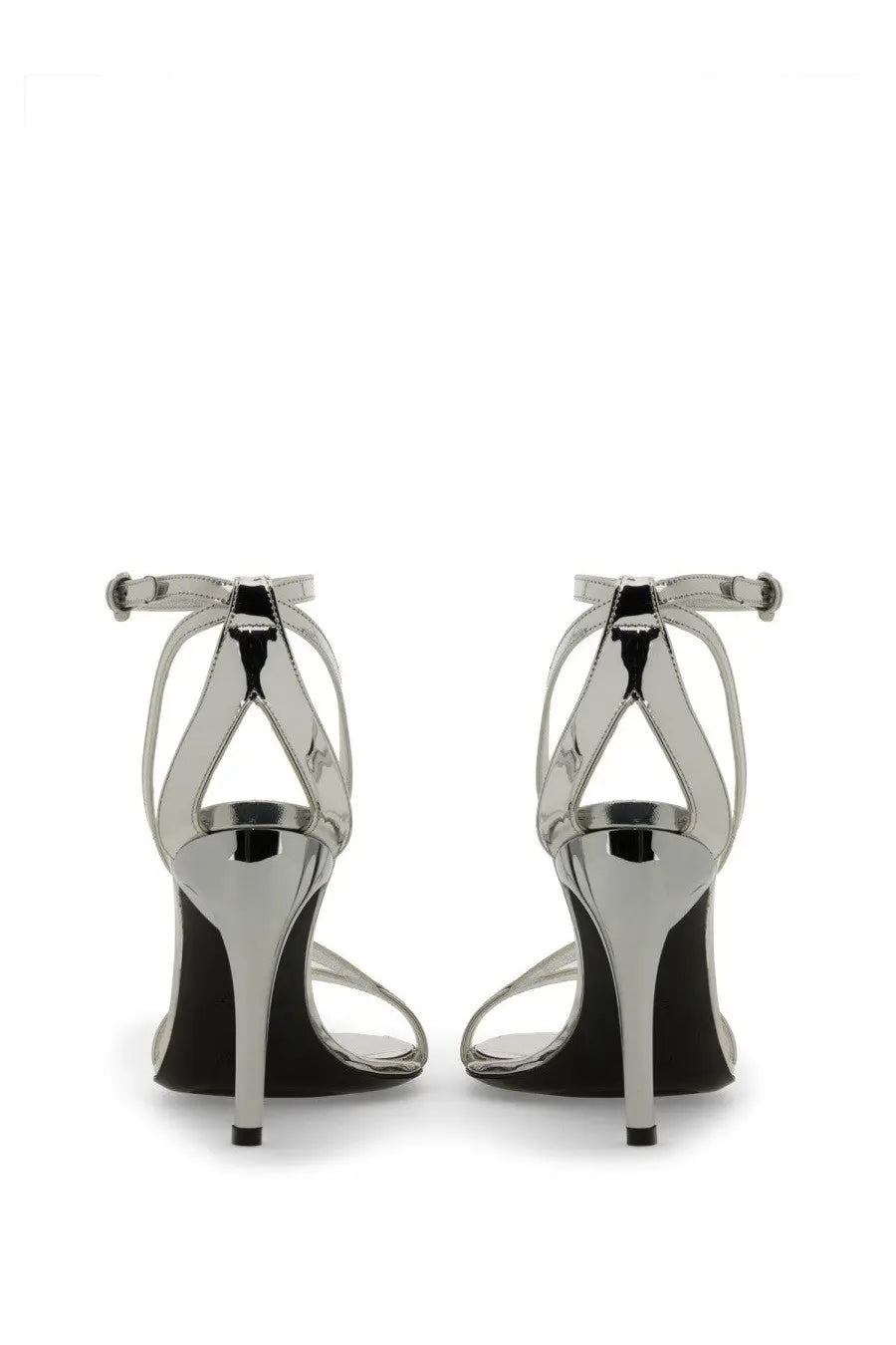 Alexander McQueen Women's Sandal Armadillo Silver, view 3