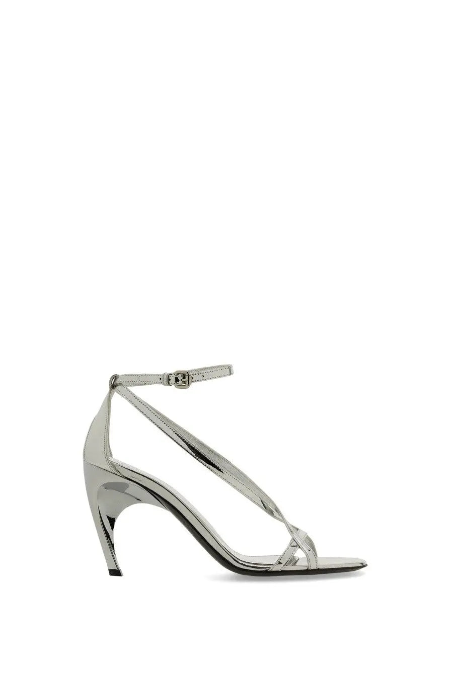 Alexander McQueen Women's Sandal Armadillo Silver