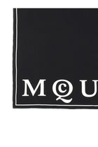 Alexander McQueen Women's Silk Scarf Black, view 2