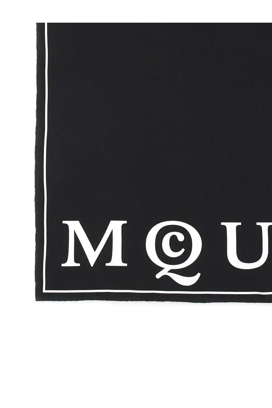 Alexander McQueen Women's Silk Scarf Black, view 2