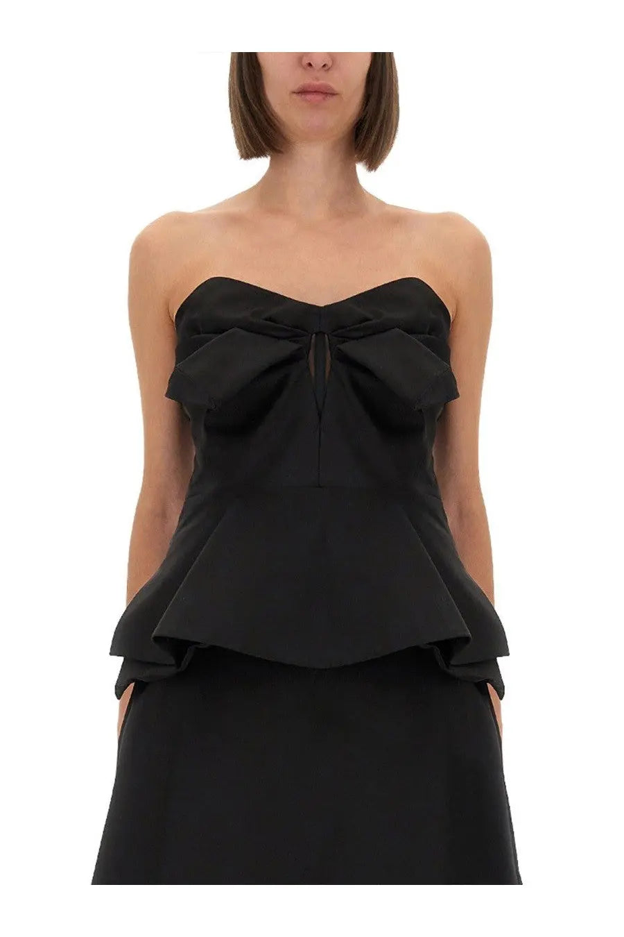 Alexander McQueen Women's Strapless Corset Top Black