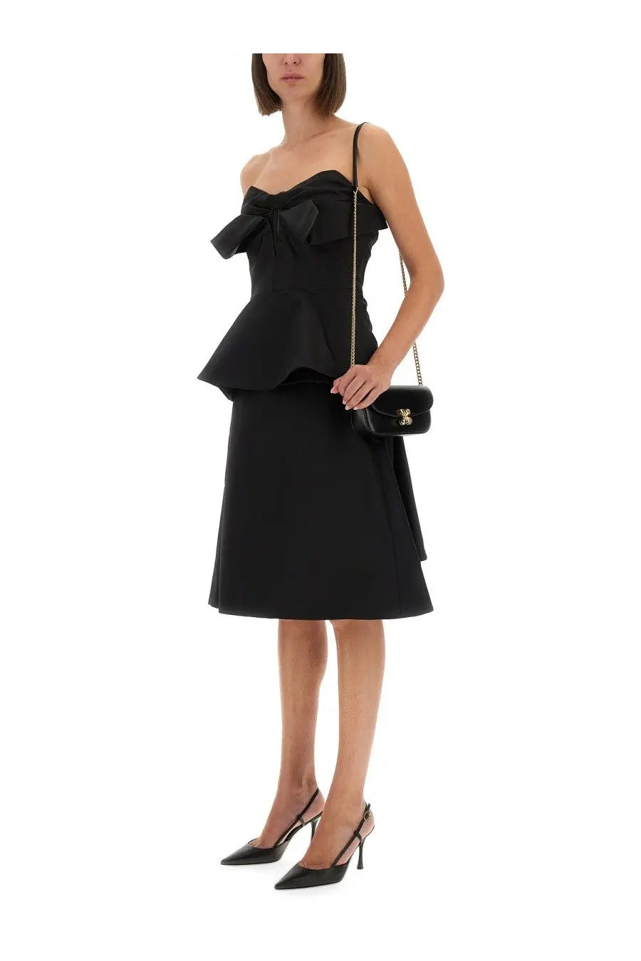 Alexander McQueen Women's Strapless Corset Top Black, view 2