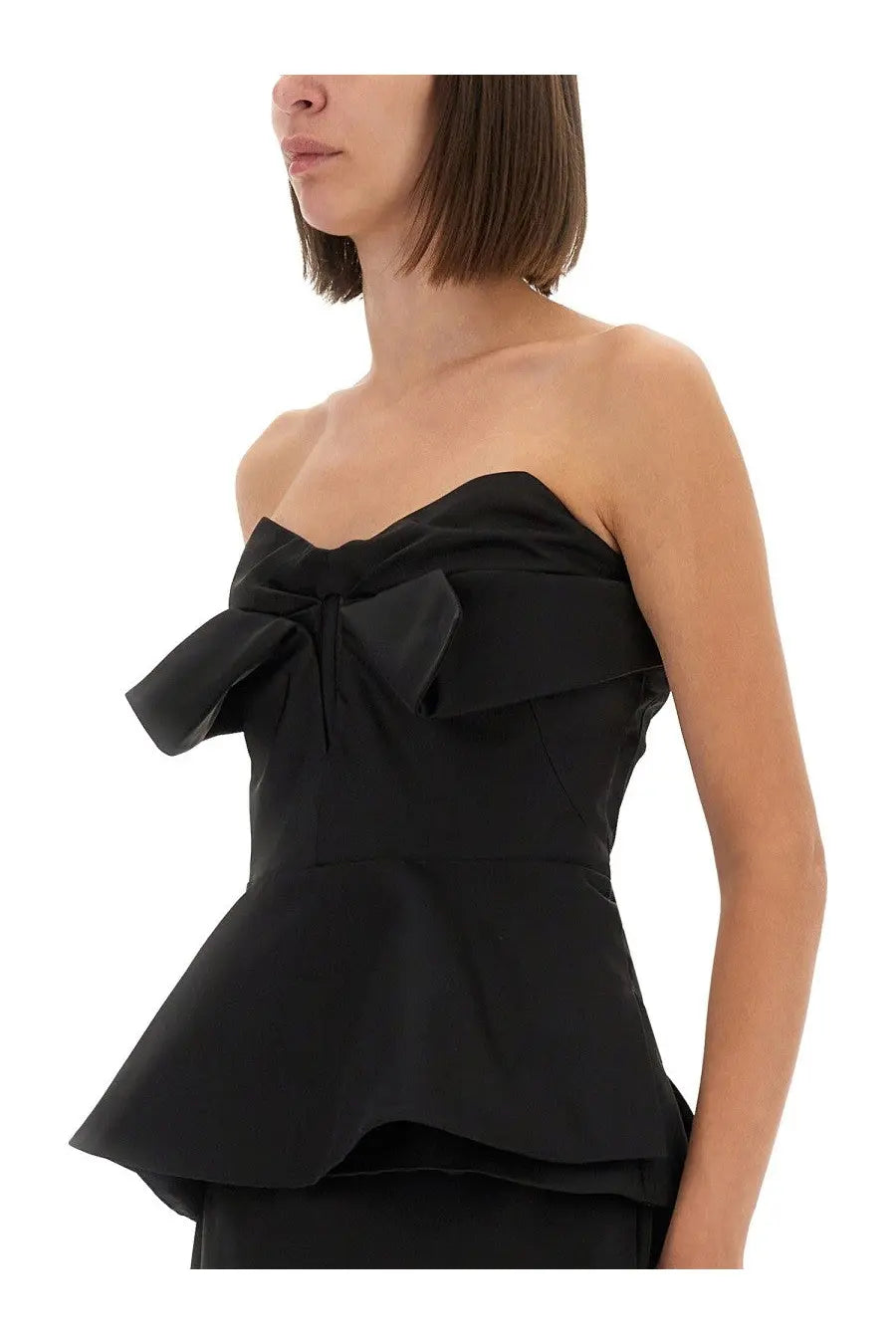 Alexander McQueen Women's Strapless Corset Top Black, view 3