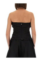 Alexander McQueen Women's Strapless Corset Top Black, view 4