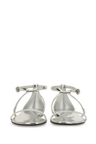 Alexander McQueen Women's Strappy Sandal Silver, view 4