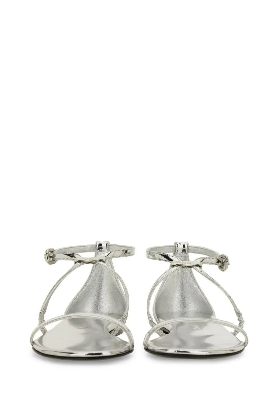 Alexander McQueen Women's Strappy Sandal Silver, view 4