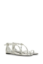 Alexander McQueen Women's Strappy Sandal Silver, view 2