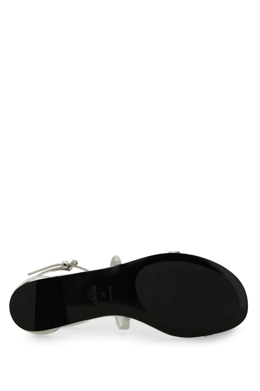 Alexander McQueen Women's Strappy Sandal Silver, view 5