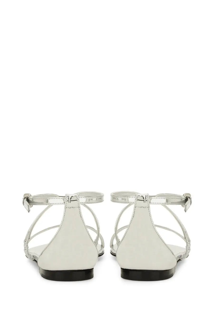 Alexander McQueen Women's Strappy Sandal Silver, view 3
