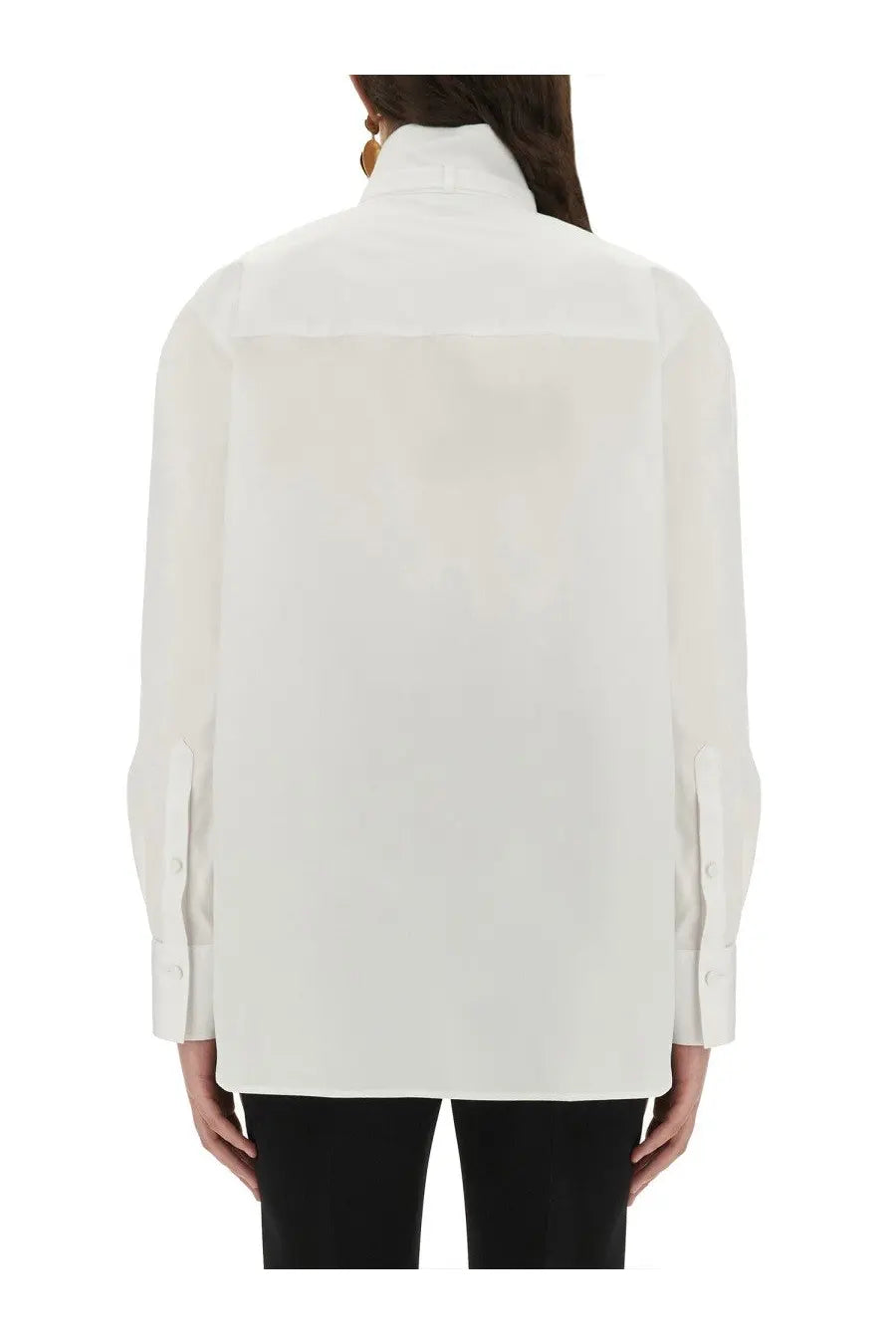 Alexander McQueen Women's Tuxedo Shirt White, view 3