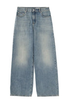 Alexander McQueen Women's Wide Leg Jeans Blue