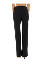 Alexander McQueen Women's Wool Gabardine Tailored Pants Black, view 4