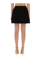 Alexander McQueen Women's Wool Mini Skirt Black, view 3