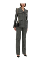 Alexander McQueen Women's Wool Pants Grey, view 2