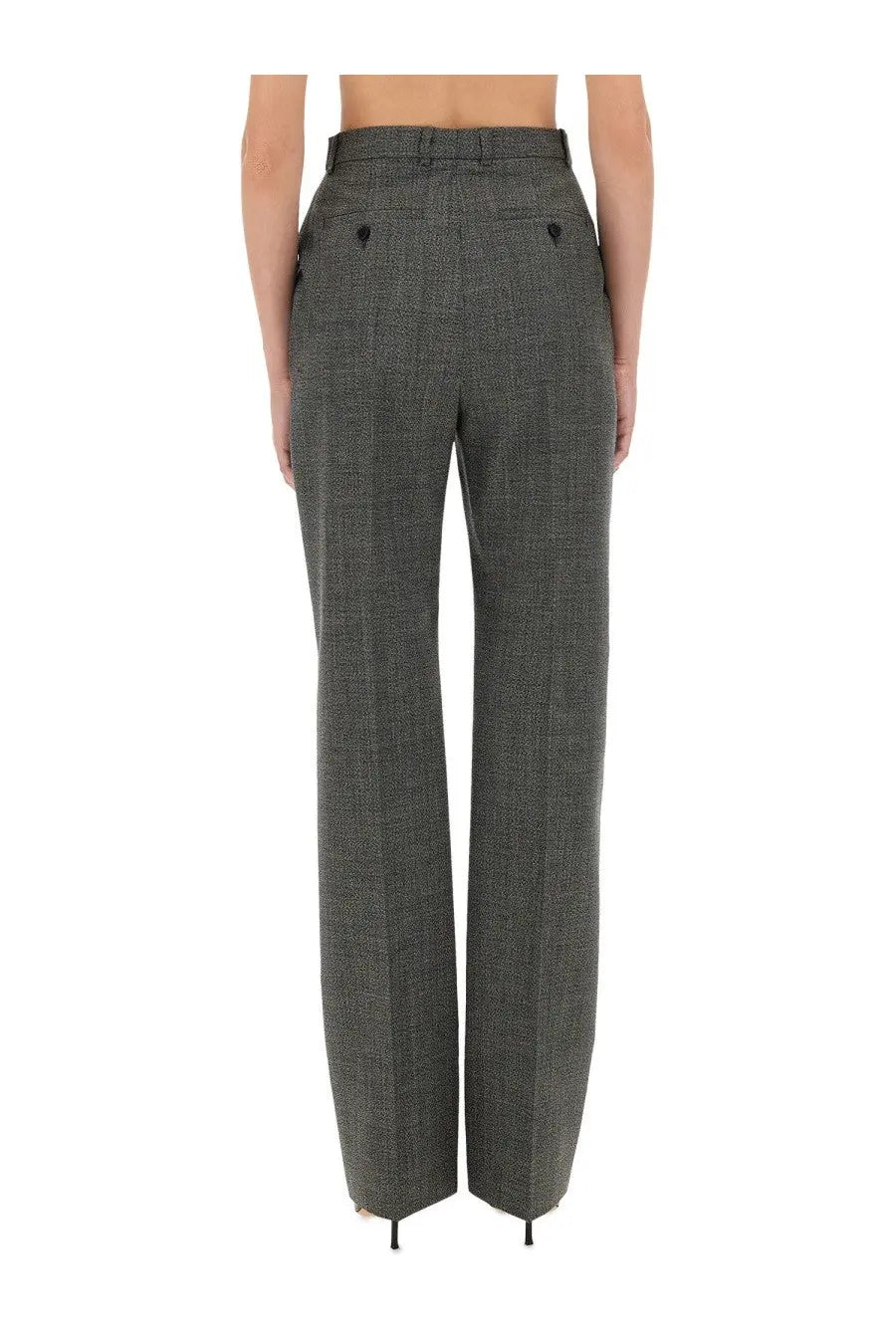 Alexander McQueen Women's Wool Pants Grey, view 3