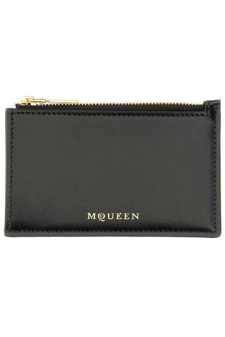 Alexander McQueen Women's Zippered Card Holder Black
