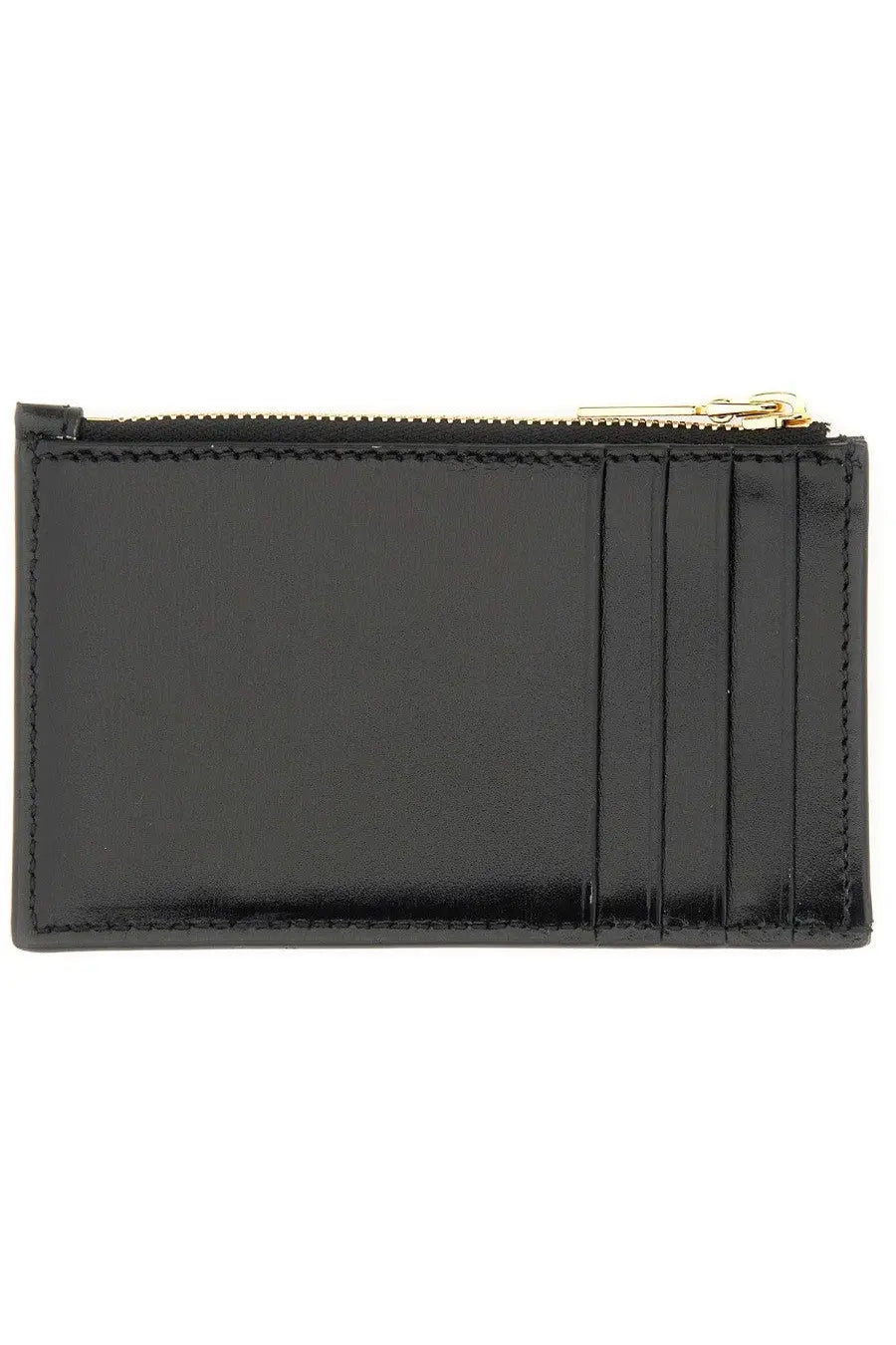 Alexander McQueen Women's Zippered Card Holder Black, view 2