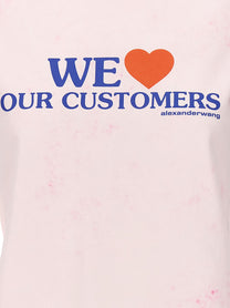 ALEXANDER WANG - ALEXANDER WANG - ’We Love Our Customers’ t-shirt - Women’s Tops