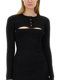 Alexander Wang - Alexander Wang Knitted Mini Dress - Women’s Clothing