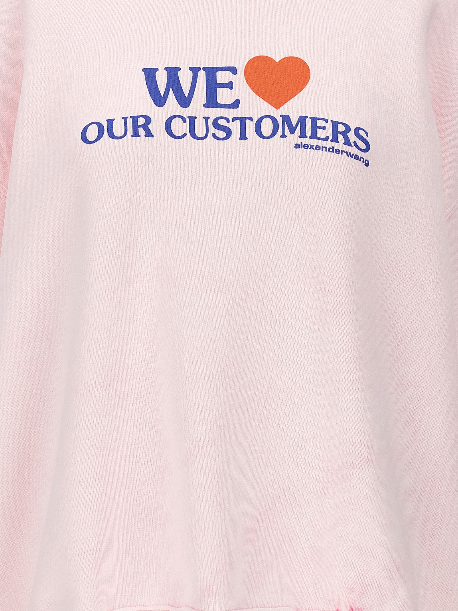 ALEXANDER WANG - ALEXANDER WANG - ’We Love Our Customers’ sweatshirt - Women’s Sweatshirts