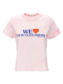 ALEXANDER WANG - ALEXANDER WANG - ’We Love Our Customers’ t-shirt - Women’s Tops