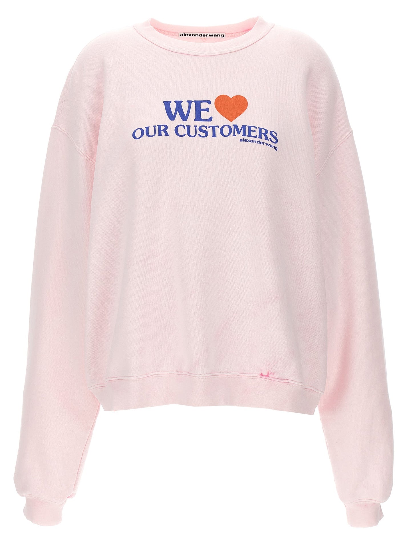 ALEXANDER WANG - ALEXANDER WANG - ’We Love Our Customers’ sweatshirt - Women’s Sweatshirts