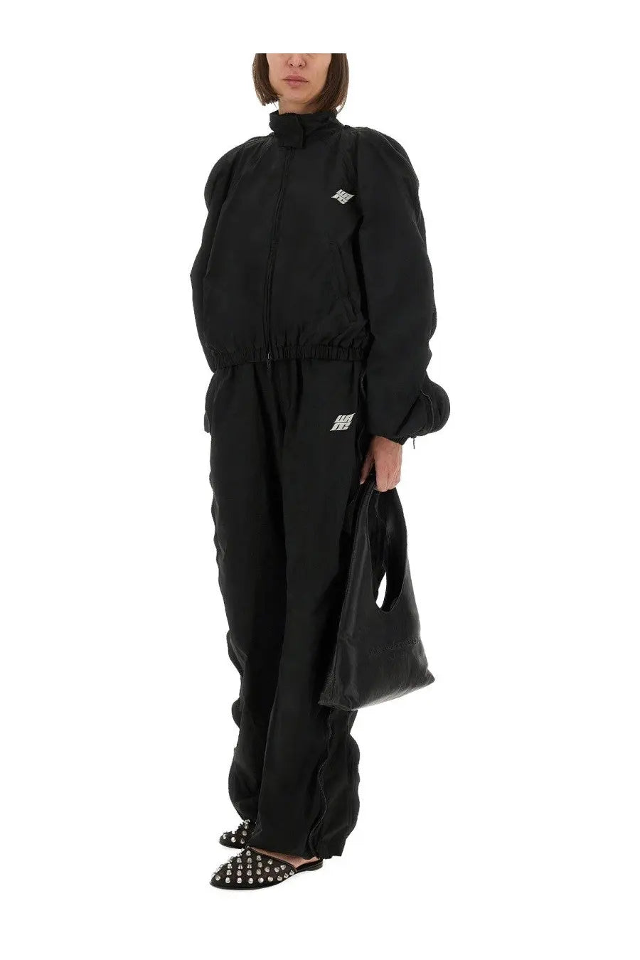 Black Alexander Wang tote bag with minimalist design and two handles