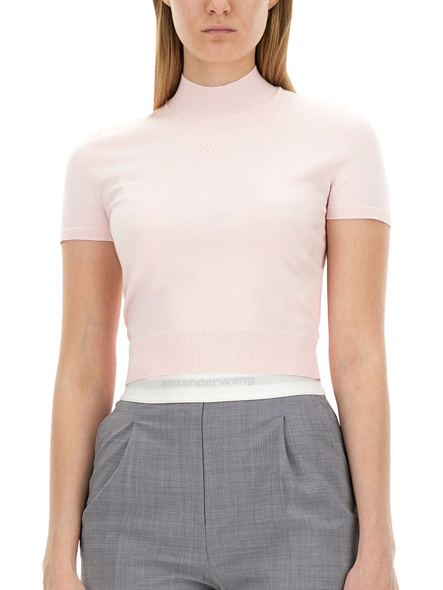 ALEXANDERWANG.T - Alexanderwang.T T Shirt With Logo - Woman-&gt;Clothing-&gt;t-shirts