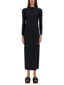 ALEXANDERWANG.T - Alexanderwang.T Long Dress With Logo - Women’s Clothing