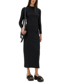 ALEXANDERWANG.T - Alexanderwang.T Long Dress With Logo - Women’s Clothing