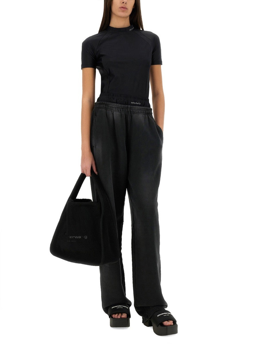 ALEXANDERWANG.T - Alexanderwang.T Pants With Logo - Women’s Pants